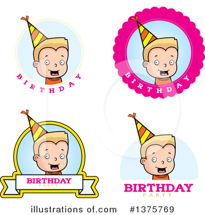 Royalty-Free (RF) Birthday Boy Clipart Illustration by Cory Thoman - Stock Sample #1375769