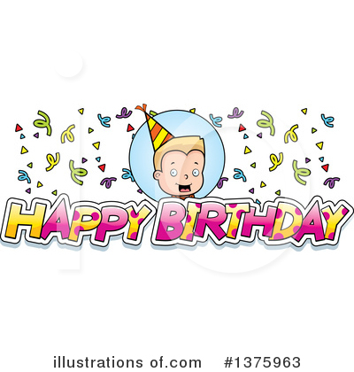 Royalty-Free (RF) Birthday Boy Clipart Illustration by Cory Thoman - Stock Sample #1375963