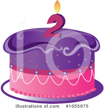 Royalty-Free (RF) Birthday Cake Clipart Illustration by Pams Clipart - Stock Sample #1055975