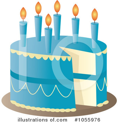 Royalty-Free (RF) Birthday Cake Clipart Illustration by Pams Clipart - Stock Sample #1055976