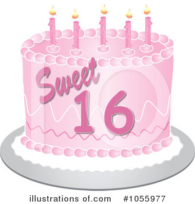 Royalty-Free (RF) Birthday Cake Clipart Illustration by Pams Clipart - Stock Sample #1055977