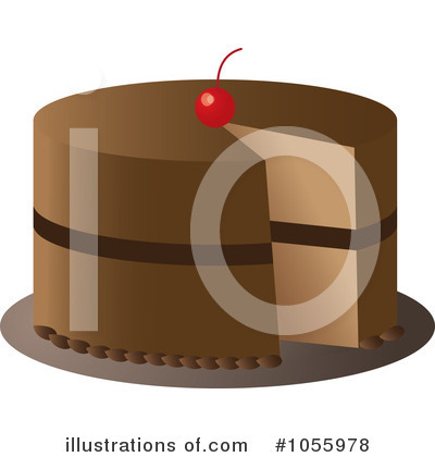 Royalty-Free (RF) Birthday Cake Clipart Illustration by Pams Clipart - Stock Sample #1055978