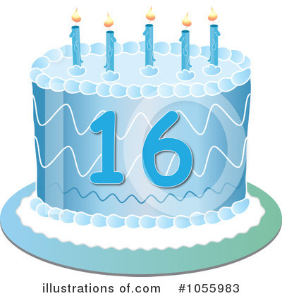 Royalty-Free (RF) Birthday Cake Clipart Illustration by Pams Clipart - Stock Sample #1055983