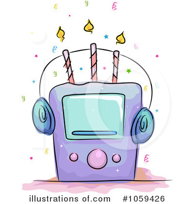 Royalty-Free (RF) Birthday Cake Clipart Illustration by BNP Design Studio - Stock Sample #1059426
