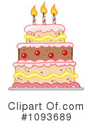 Birthday Cake Clipart #1093689 by Hit Toon