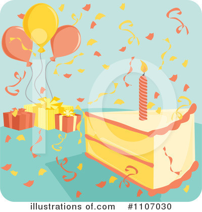 Birthday Cake Clipart #1107030 by Amanda Kate