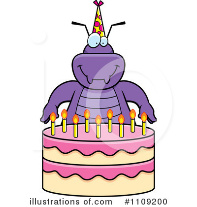 Royalty-Free (RF) Birthday Cake Clipart Illustration by Cory Thoman - Stock Sample #1109200