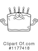Birthday Cake Clipart #1177418 by Cory Thoman