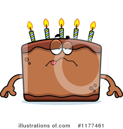 Royalty-Free (RF) Birthday Cake Clipart Illustration by Cory Thoman - Stock Sample #1177461