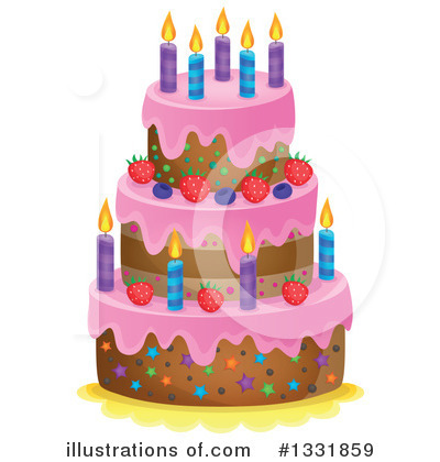 Birthday Cake Clipart #1331859 by visekart