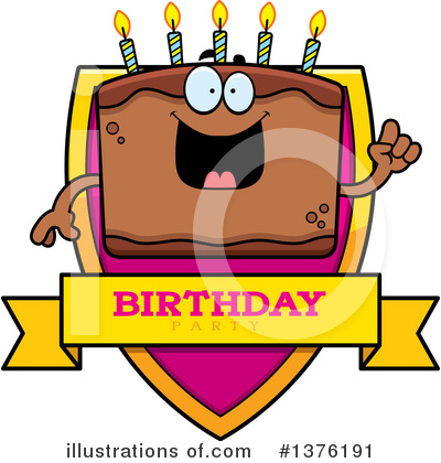 Royalty-Free (RF) Birthday Cake Clipart Illustration by Cory Thoman - Stock Sample #1376191
