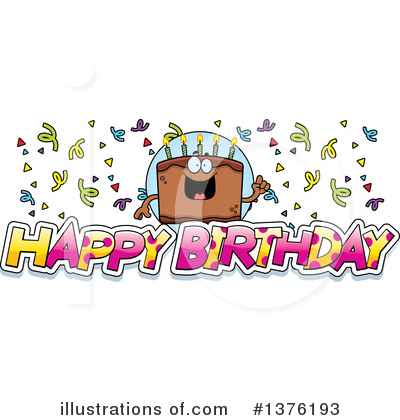 Royalty-Free (RF) Birthday Cake Clipart Illustration by Cory Thoman - Stock Sample #1376193