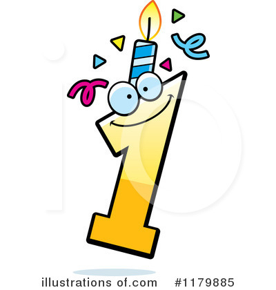 Royalty-Free (RF) Birthday Candle Clipart Illustration by Cory Thoman - Stock Sample #1179885