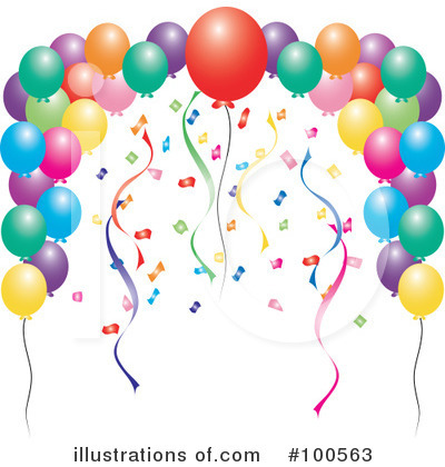 Balloons Clipart #100563 by Pams Clipart