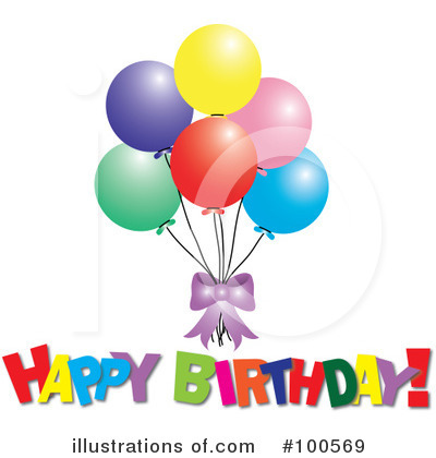 Royalty-Free (RF) Birthday Clipart Illustration by Pams Clipart - Stock Sample #100569