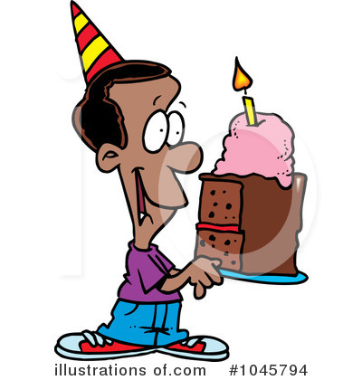 Birthday Cake Clipart #1045794 by toonaday