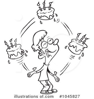 Royalty-Free (RF) Birthday Clipart Illustration by toonaday - Stock Sample #1045827