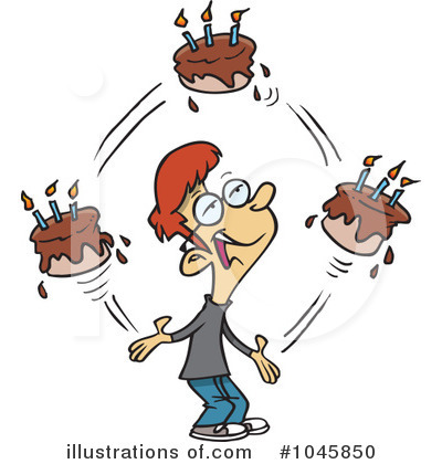 Birthday Cake Clipart #1045850 by toonaday