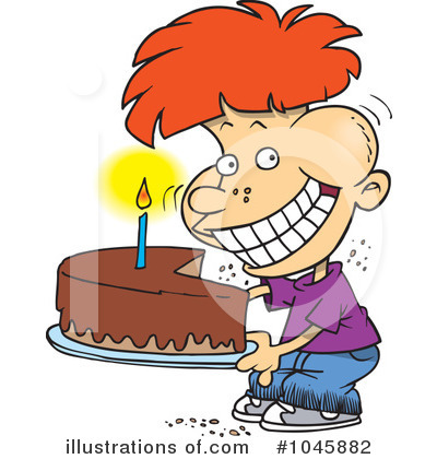 Birthday Cake Clipart #1045882 by toonaday