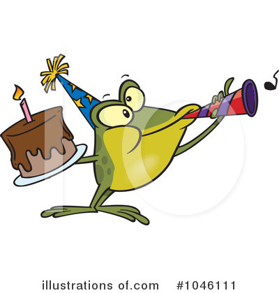 Birthday Cake Clipart #1046111 by toonaday