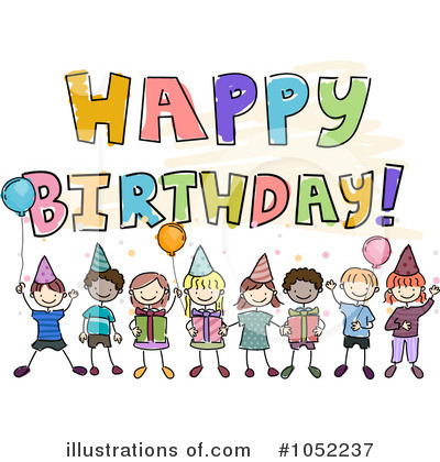 Royalty-Free (RF) Birthday Clipart Illustration by BNP Design Studio - Stock Sample #1052237