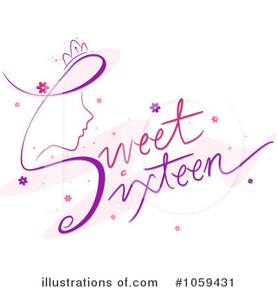 Sweet Sixteen Clipart #1059431 by BNP Design Studio