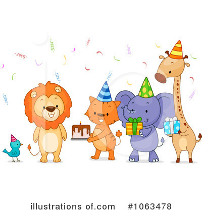 Party Animals Clipart #1063478 by BNP Design Studio