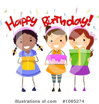 Birthday Girl Clipart #1065274 by BNP Design Studio