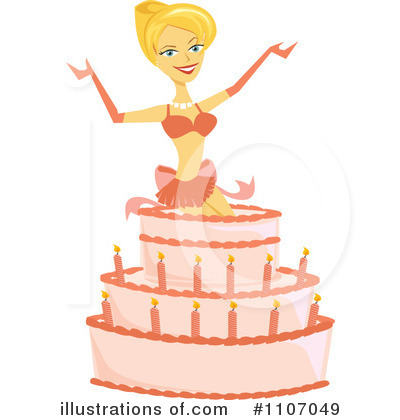 Birthday Cake Clipart #1107049 by Amanda Kate