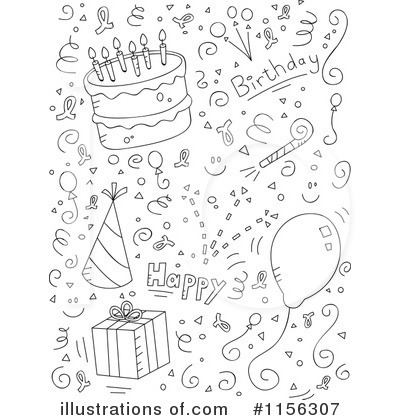 Royalty-Free (RF) Birthday Clipart Illustration by Cory Thoman - Stock Sample #1156307