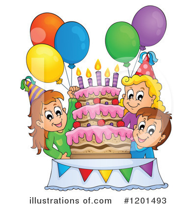Royalty-Free (RF) Birthday Clipart Illustration by visekart - Stock Sample #1201493