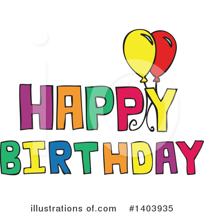 Birthday Clipart #1403935 by Cherie Reve
