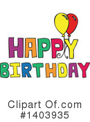 Birthday Clipart #1403935 by Cherie Reve