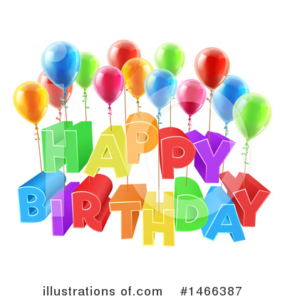 Happy Birthday Clipart #1466387 by AtStockIllustration