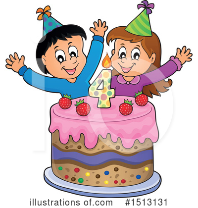 Royalty-Free (RF) Birthday Clipart Illustration by visekart - Stock Sample #1513131