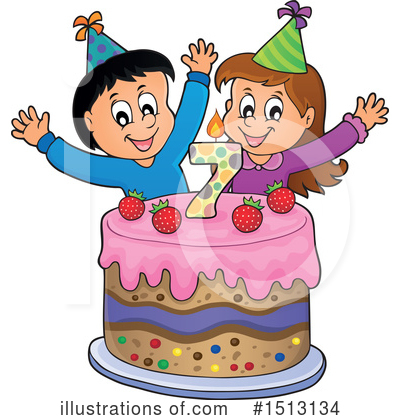 Royalty-Free (RF) Birthday Clipart Illustration by visekart - Stock Sample #1513134