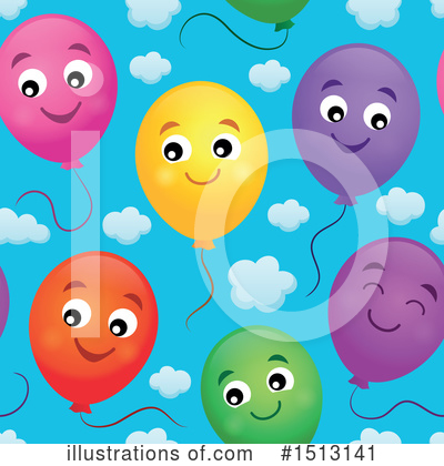 Party Balloons Clipart #1513141 by visekart