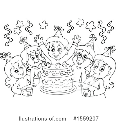 Royalty-Free (RF) Birthday Clipart Illustration by visekart - Stock Sample #1559207