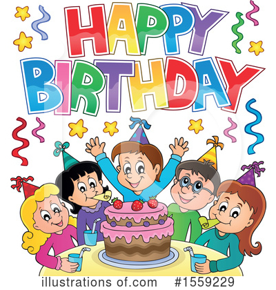 Royalty-Free (RF) Birthday Clipart Illustration by visekart - Stock Sample #1559229
