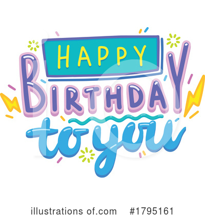 Happy Birthday Clipart #1795161 by Vector Tradition SM