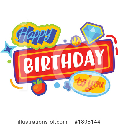 Birthday Clipart #1808144 by Vector Tradition SM