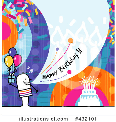 Royalty-Free (RF) Birthday Clipart Illustration by NL shop - Stock Sample #432101