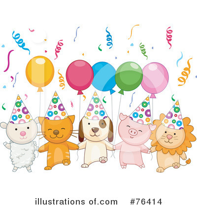 Party Animals Clipart #76414 by BNP Design Studio