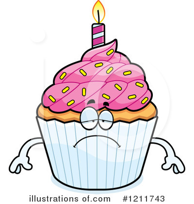 Birthday Cupcake Clipart #1211743 by Cory Thoman