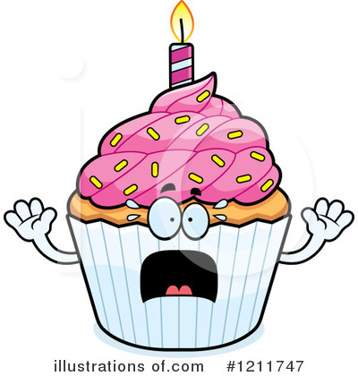 Royalty-Free (RF) Birthday Cupcake Clipart Illustration by Cory Thoman - Stock Sample #1211747