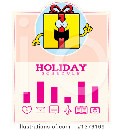 Birthday Gift Character Clipart #1376169 by Cory Thoman