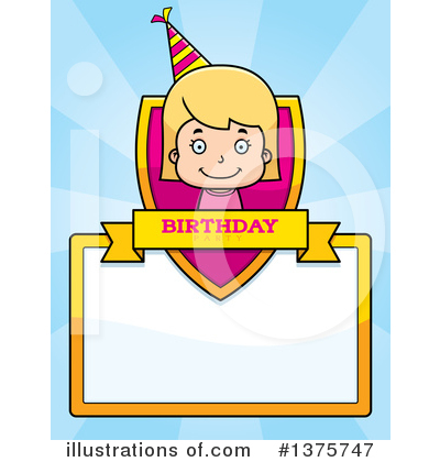 Birthday Girl Clipart #1375747 by Cory Thoman