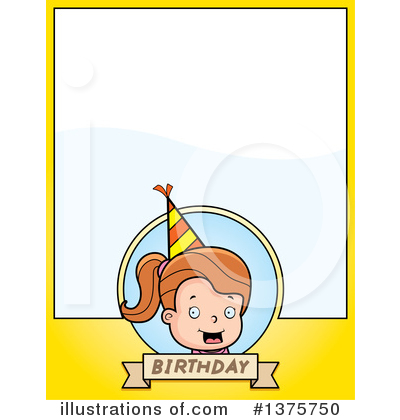Royalty-Free (RF) Birthday Girl Clipart Illustration by Cory Thoman - Stock Sample #1375750