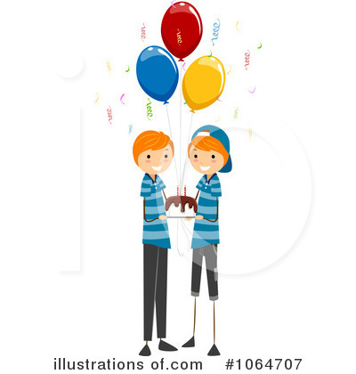 Royalty-Free (RF) Birthday Party Clipart Illustration by BNP Design Studio - Stock Sample #1064707