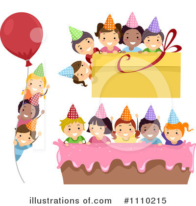 Royalty-Free (RF) Birthday Party Clipart Illustration by BNP Design Studio - Stock Sample #1110215